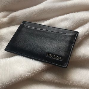 PRADA Leather Cardholder (100% authentic)- Black